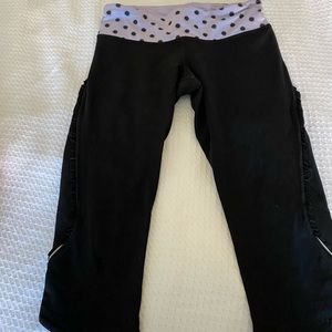 Lululemon Black Cropped Leggings